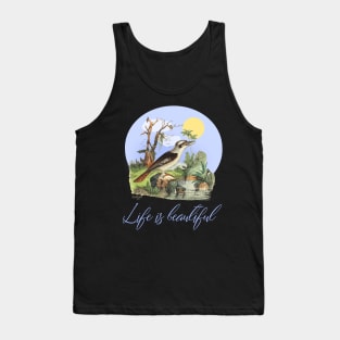 Wildlife Bird Illustration with Affirmation Tank Top